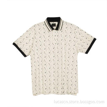 Men's Short Sleeve White Polo Shirt